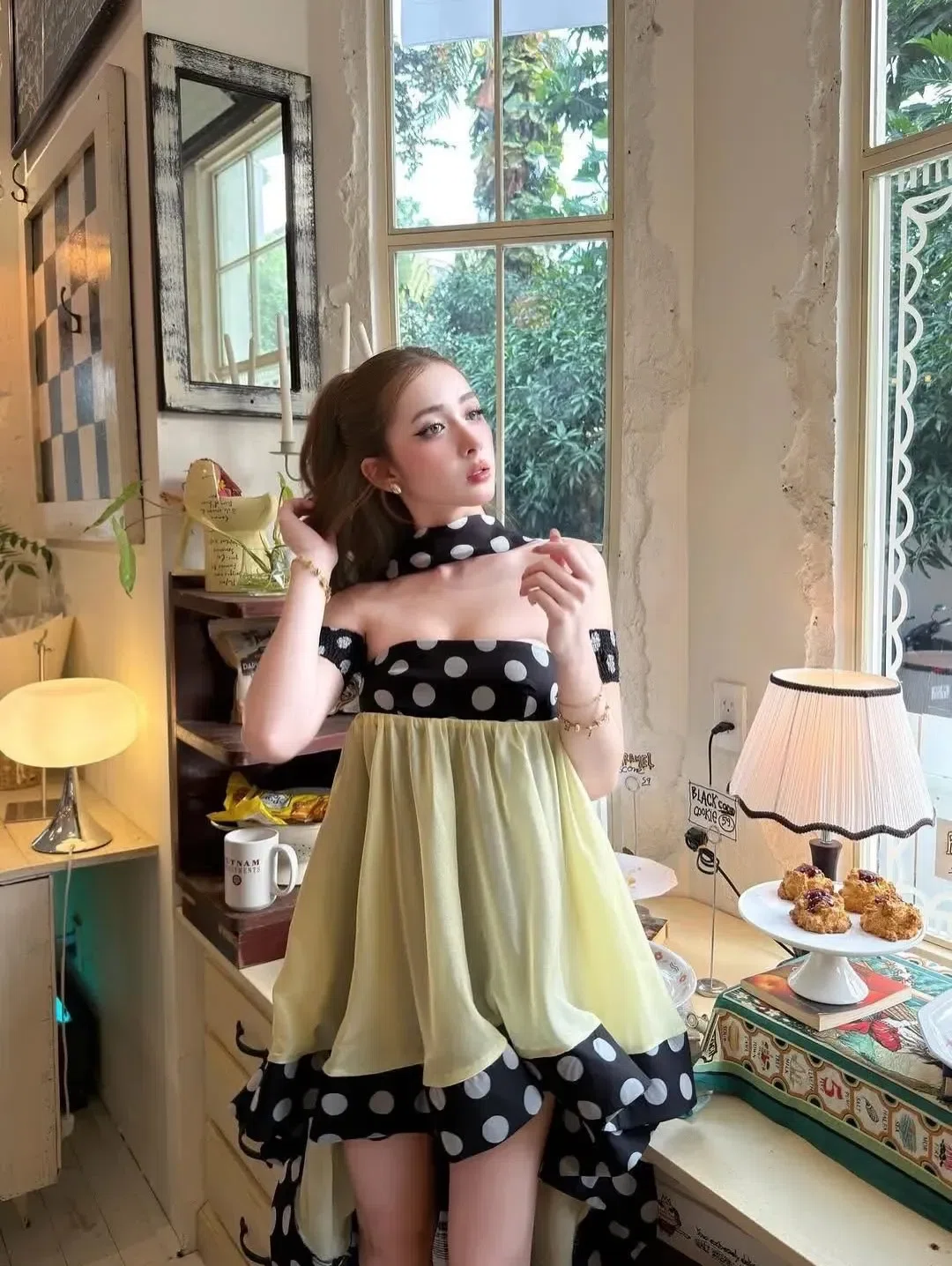 Doublebizz Sway Dress size L màu vàng 5