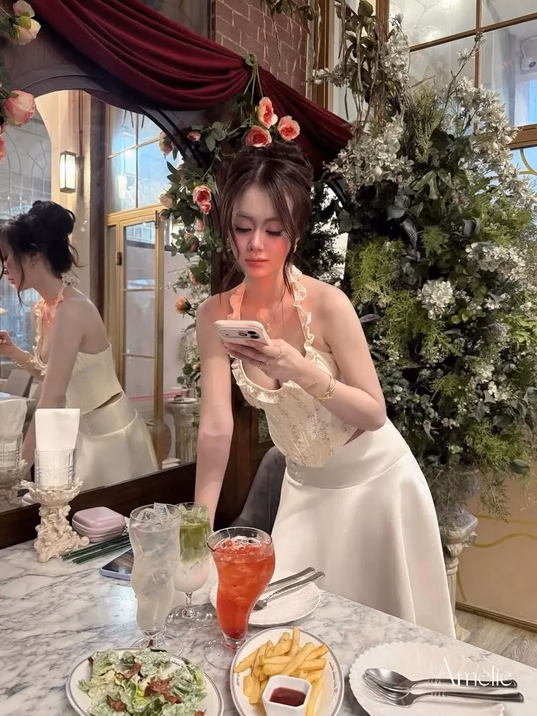 Set nàng thơ kèm chân váy lụa 11