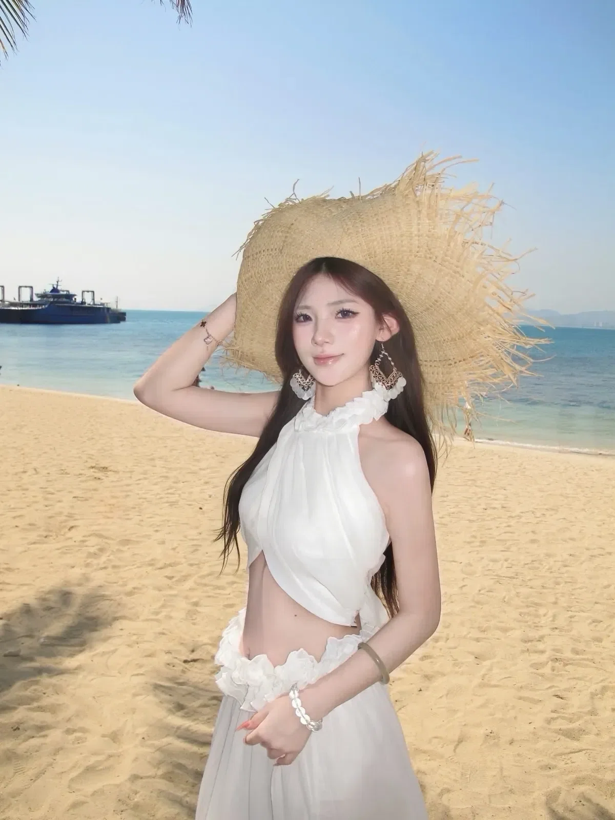 Brand: @kira.rentwear, Item Name: váy xếp li cổ chéo ST0015, Extra Info: freesize 10