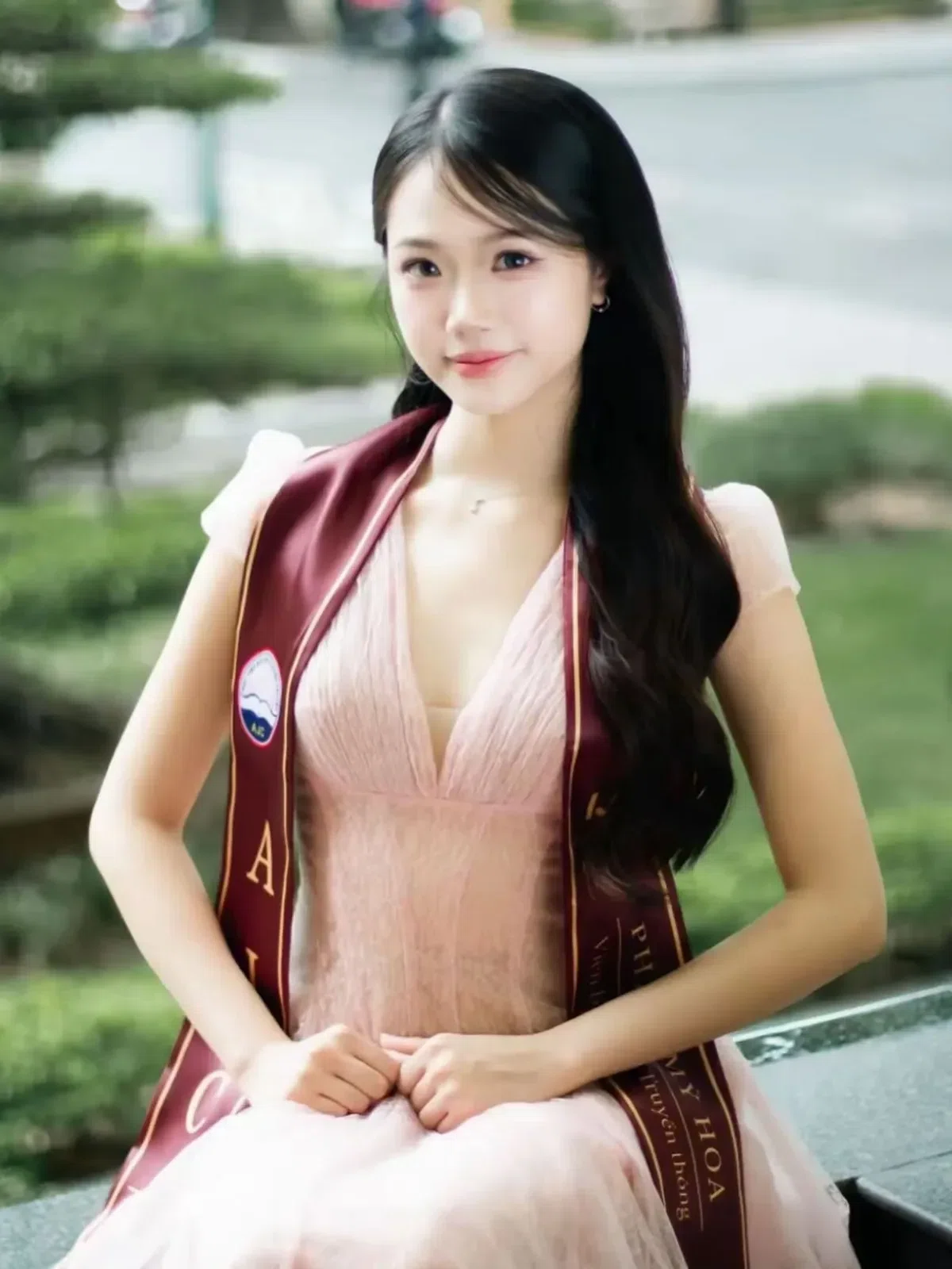 Đầm ren lưới ACELIA V397 – ba màu hot (kem, hồng, xanh), size S, M, thương hiệu S 3