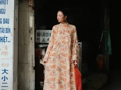 Áo dài Kim Thi Mã - size L form fit M, L