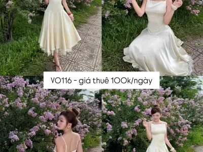 Đầm lụa 2 dây Eira blanc