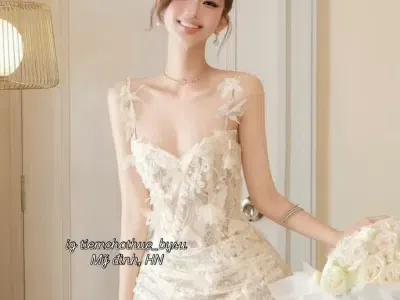 Thảobibi ~ Số 636 Đầm 2s ren bướm TBB