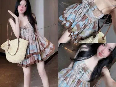 VÁY 2S BABYDOLL TẦNG XOÈ