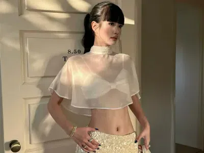 Váy sequin kèm cape SK0009