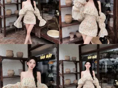 ĐẦM NHÚN BODY TRỄ VAI