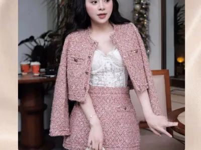 Đông nì sao mà thiếu dc set dạ tweed siu sang chuẩn hàng QCCC ạ