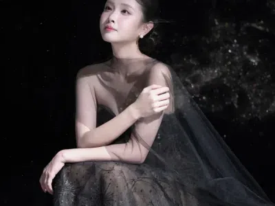 Chouchou ~ Size S Váy kim sa choàng ĐEN