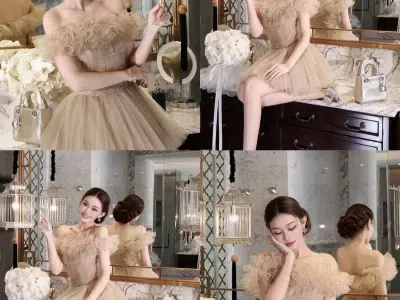VÁY TRỄ VAI KHÂU ĐÁ
