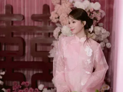 Áo dài VŨ HOA PHẤN size M fit S,M