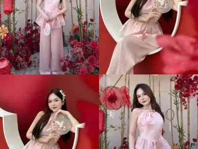 SET ÁO YẾM KÈM QUẦN LỤA
