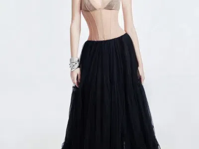 SHEER ECLIPSE DRESS - Size L