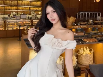 Those Studios V556 Elize Dress Đầm trễ vai xếp nhún Those
