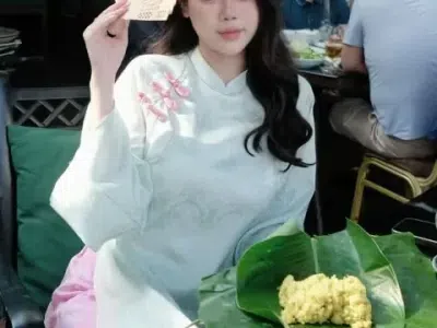 áo dài màu hồng