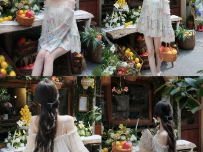 VÁY BABYDOLL REN 2S HOA NỔI