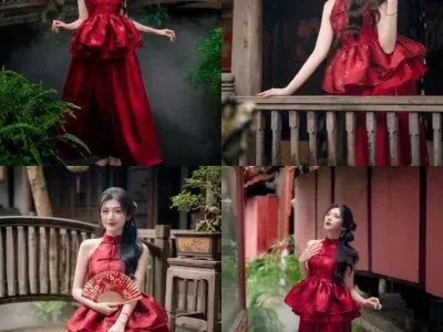 SET ÁO YẾM VẢI GẤM