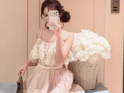 Betty Club Ophelia Dress HỒNG size 1