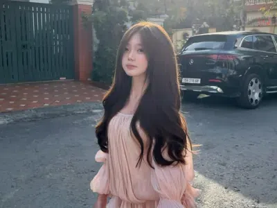 Chouchou Freesize Đầm trễ vai hồng V541