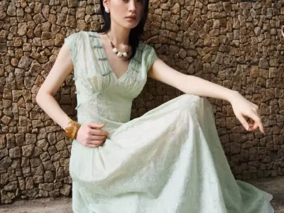 Đầm Thi - size L (xanh lá L, kem M L)