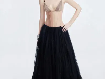 SHEER ECLIPSE DRESS - Size L