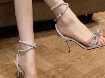 Cao gót 9p đính đá tiểu thư