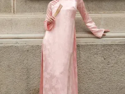 Áo dài Khiết Đan - size M fit M, L