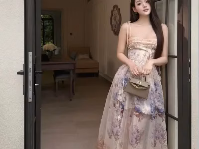 Váy hai dây hoa brand chouchou