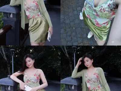 SET CV LỤA MIX CADIGAN ÁO 2S XANH LÁ