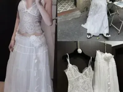Set áo váy ren bồng có thể mặc nhiều nơi (đi biển, prom, cf..)
