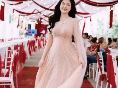 Sò Vintage V462 CALIA Đầm ren lưới vạt Sò