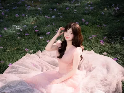 V397 ACELIA Đầm ren lưới màu kem by Sò Vintage