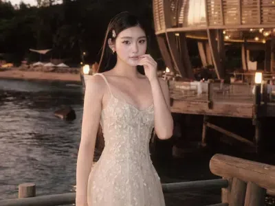 Đầm ren đắp dáng dài DK0025