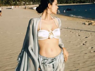 Elle Set - freesize (ko kèm bra) - màu xanh